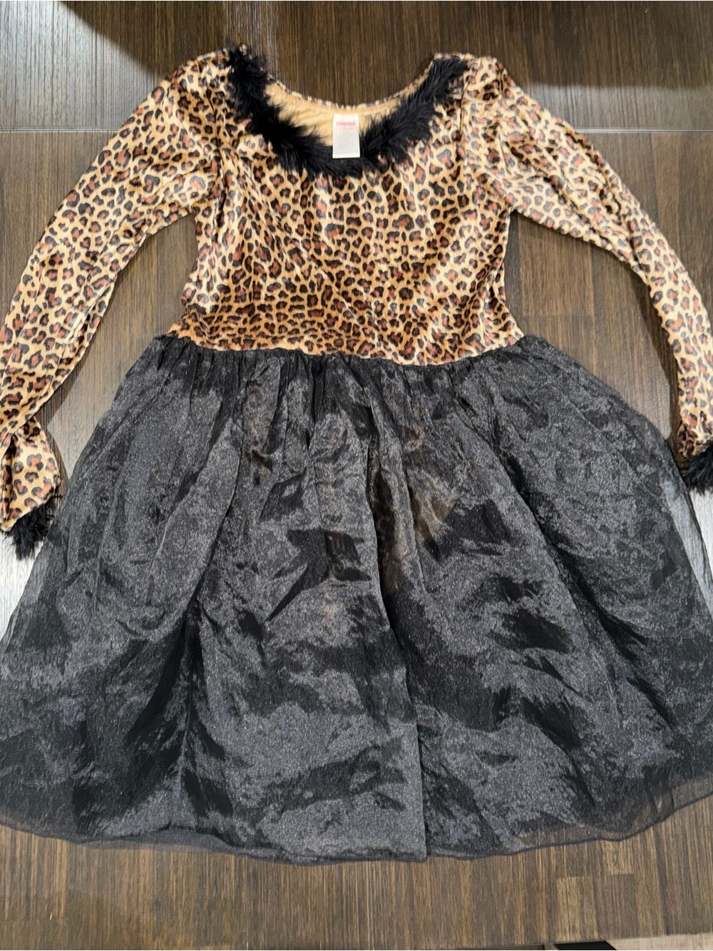 Gymboree Girls Leopard Print and Black Tulle Costume Dress size Large (10/12)